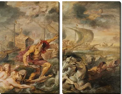 Картина Кардинал Испании и Нептун, успокаивающий бурю (1635)