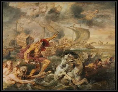 Картина Кардинал Испании и Нептун, успокаивающий бурю (1635)