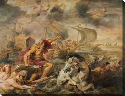 Картина Кардинал Испании и Нептун, успокаивающий бурю (1635)