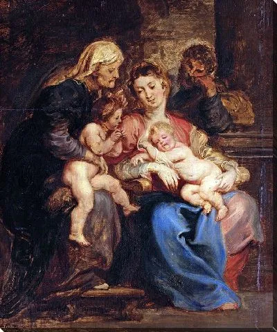 Картина Семейство со святой Елизаветой и святым Иоанном
