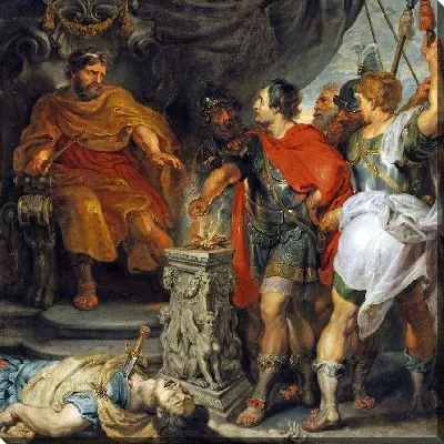 Картина Муций Сцевола перед Ларсом Порсенна (1618-1620)