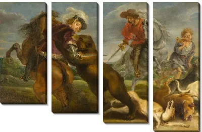 Картина Медвежья охота (1639-1640)
