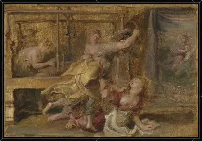 Картина Паллада и Арахна (1636-1637)