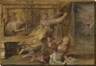 Картина Паллада и Арахна (1636-1637)