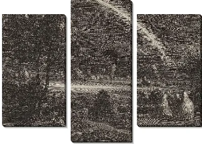 Картина Пейзаж с большой радугой(1638)