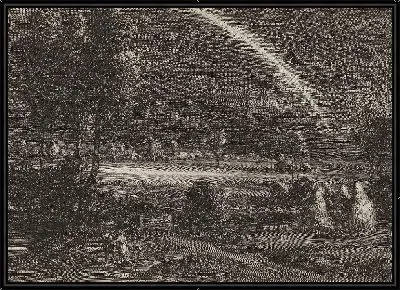 Картина Пейзаж с большой радугой(1638)