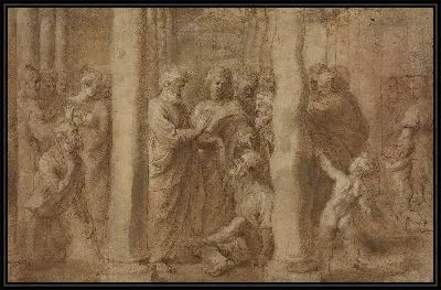 Картина Святой Петр и Святой Иоанн исцеляют хромого (1606-1608)