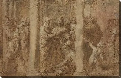 Картина Святой Петр и Святой Иоанн исцеляют хромого (1606-1608)