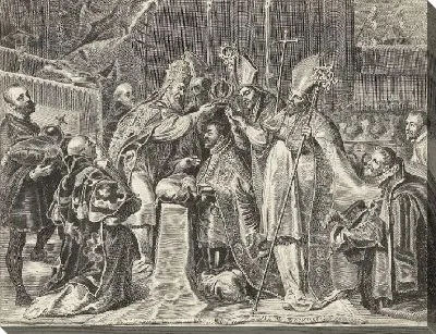 Картина Император Карл V коронован папой (1635-1636)