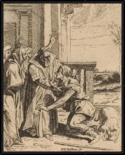 Картина Блудный сын вернулся к отцу (1606-1669)