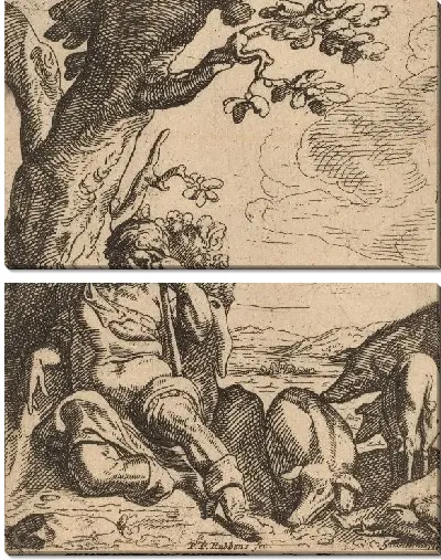 Картина Блудный сын среди свиней (1606-1669)