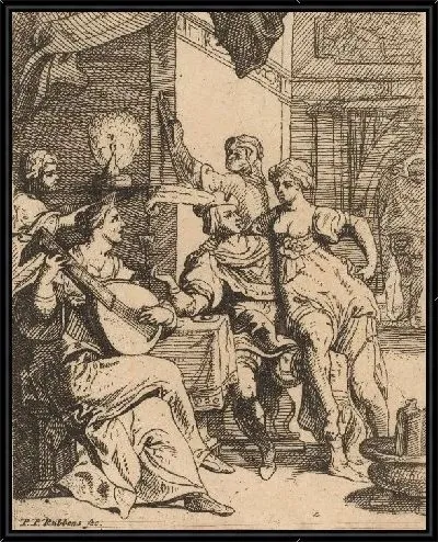 Картина Блудный сын растратил свое имение в таверне (1606-1669)