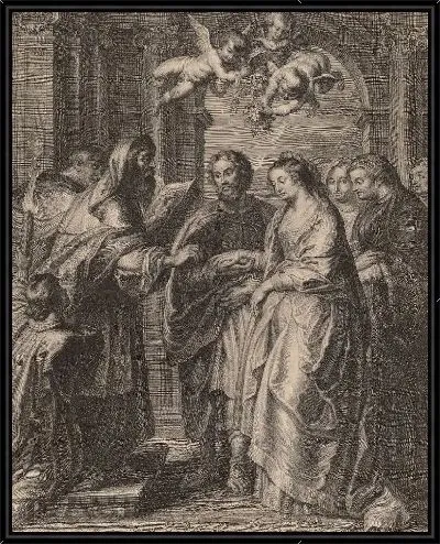 Картина Обручение Девы Марии (1586-1659)