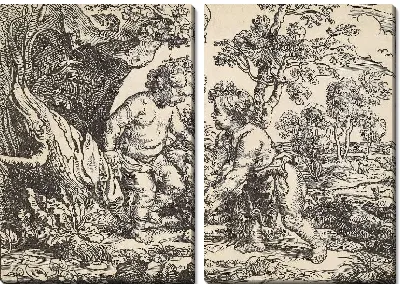 Картина Младенец Христос и Святой Иоанн играют с ягненком (1596-1653)