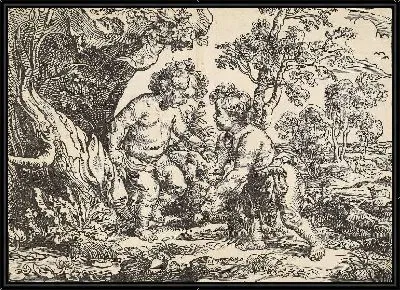 Младенец Христос и Святой Иоанн играют с ягненком (1596-1653)