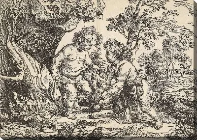 Младенец Христос и Святой Иоанн играют с ягненком (1596-1653)