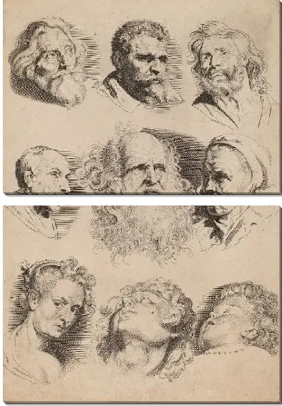 Картина Девять голов (1603-1658)