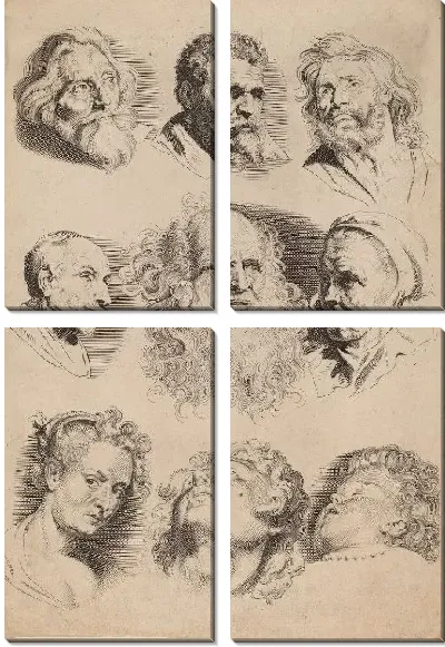 Картина Девять голов (1603-1658)