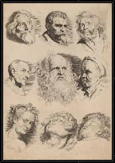 Картина Девять голов (1603-1658)