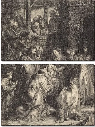 Картина Поклонение волхвов с факелами (1600-1652)