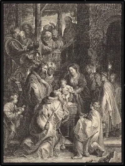 Картина Поклонение волхвов с факелами (1600-1652)