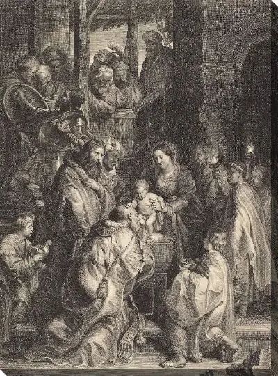 Картина Поклонение волхвов с факелами (1600-1652)