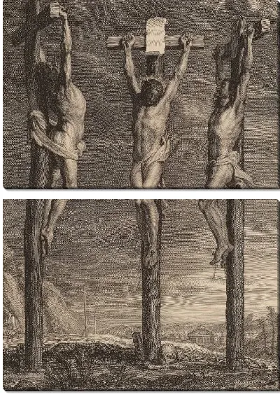 Картина Христос распят между двумя разбойниками (1640)