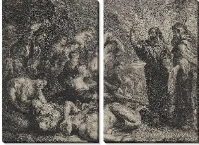 Картина Моисей и медный змей (1580-1633)