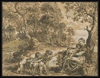 Картина Отдых на пути в Египет (1606-1640)