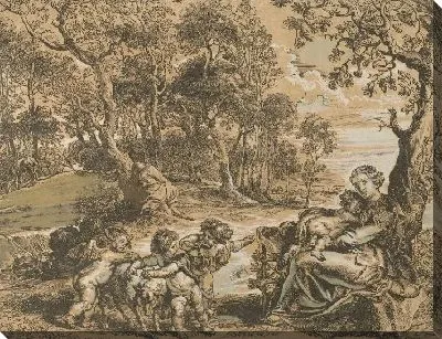 Картина Отдых на пути в Египет (1606-1640)