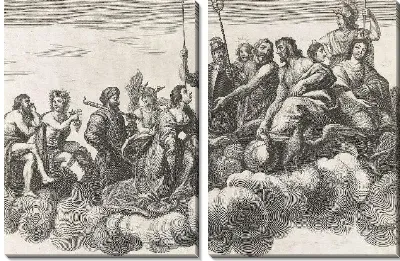 Картина Аллегория с Венерой, Юпитером и Эней (1635-1636)