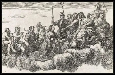 Картина Аллегория с Венерой, Юпитером и Эней (1635-1636)