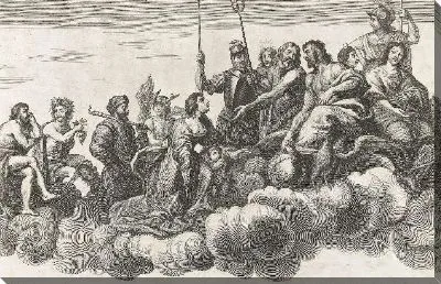 Картина Аллегория с Венерой, Юпитером и Эней (1635-1636)