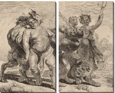 Картина Пьянство Вакха (1613-1686)