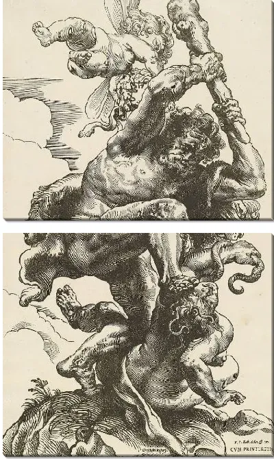 Картина Борьба Геркулеса (1596-1653)