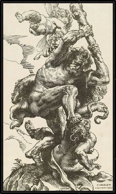 Картина Борьба Геркулеса (1596-1653)