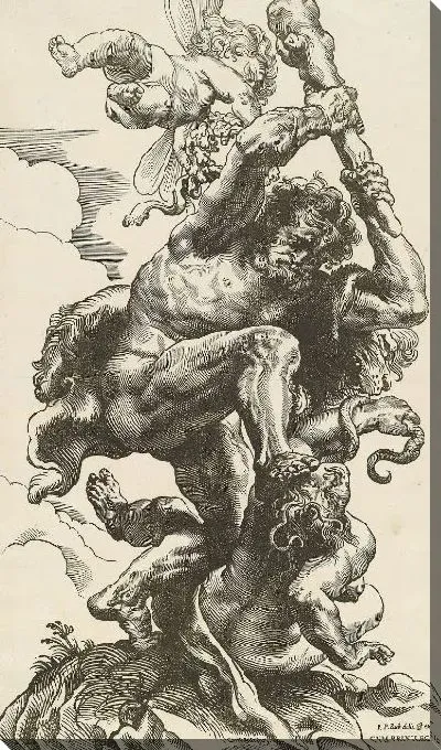 Картина Борьба Геркулеса (1596-1653)