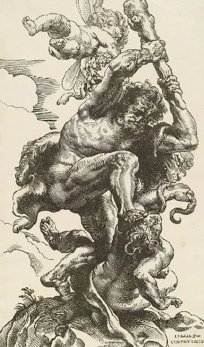 Картина Борьба Геркулеса (1596-1653)