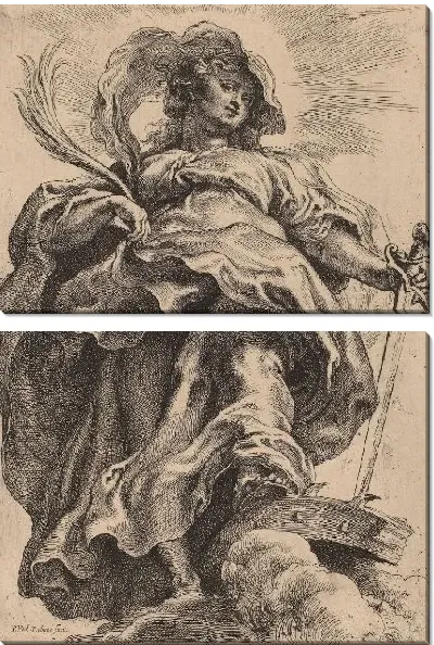 Картина Святая Екатерина в облаках (1577-1640)