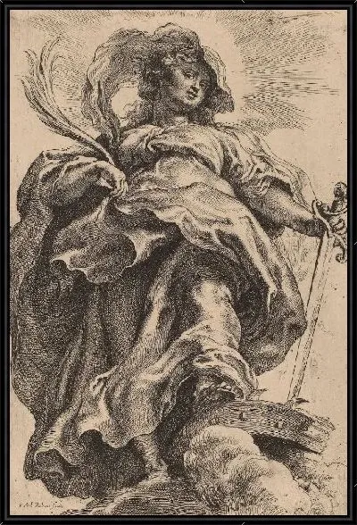 Картина Святая Екатерина в облаках (1577-1640)