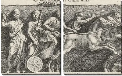 Картина Рельеф с человеком в конной повозке (1608)