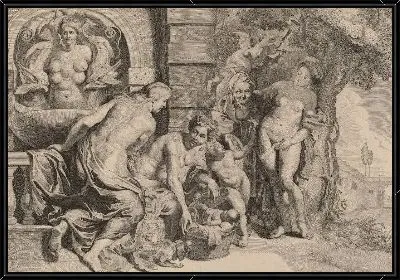 Картина Эрихтоний в своей корзинке (1600-1643)