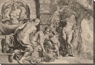Картина Эрихтоний в своей корзинке (1600-1643)