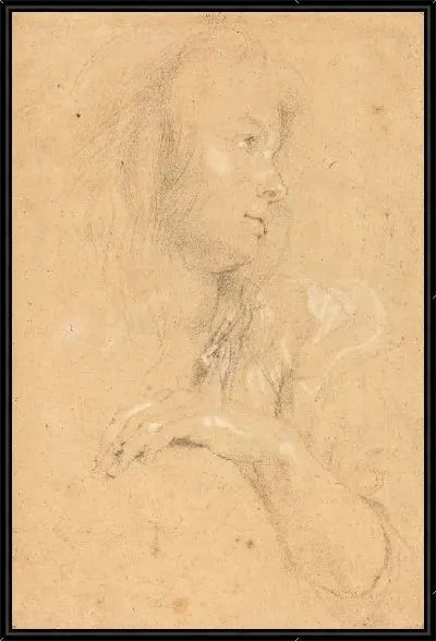 Картина Молодая женщина в профиль (1613)