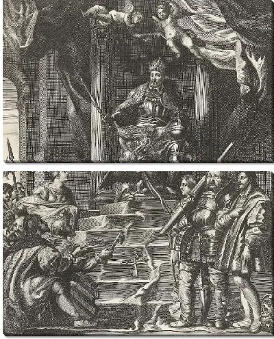 Картина Повстанческие немецкие князья потерпели поражение от Карла V (1635-1636)