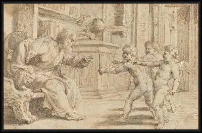 Картина Путти тестируют восприятие человека (1613)