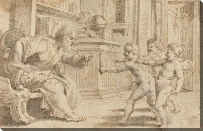 Картина Путти тестируют восприятие человека (1613)