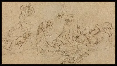 Картина Битва обнаженных мужчин (1577-1640)