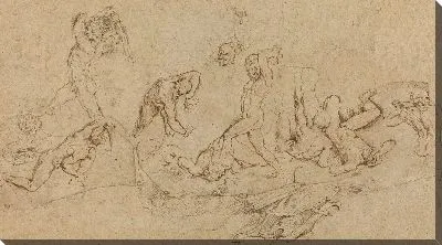 Картина Битва обнаженных мужчин (1577-1640)