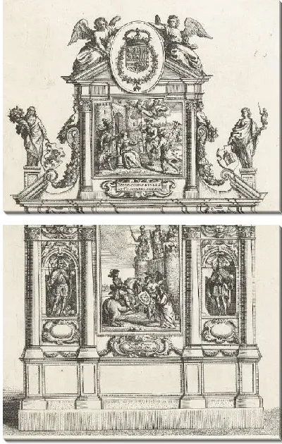 Картина Триумфальная арка с представлениями старого замка (1635-1636)